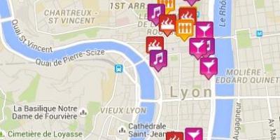 Zemljevid gay Lyon
