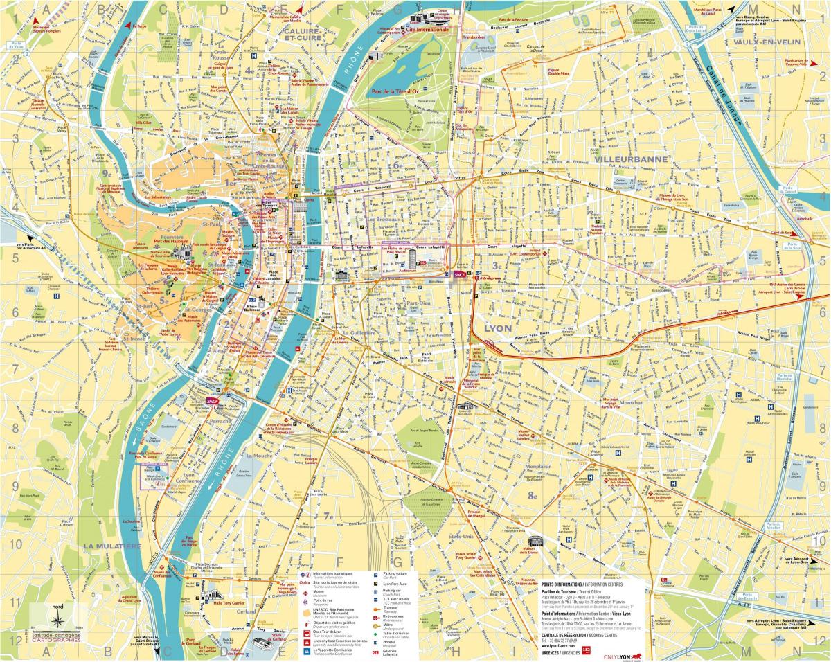 zemljevid Lyon trgovina