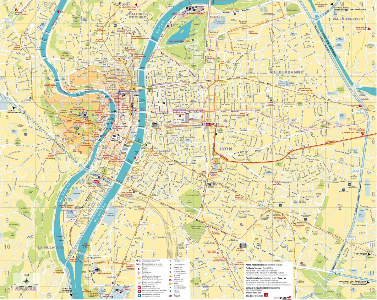 Lyon zemljevid pdf