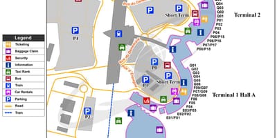Lyon francija letališče zemljevid
